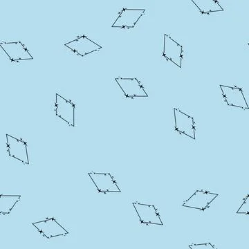 Seamless pattern sky starry frame cartoon vector Stock Illustration