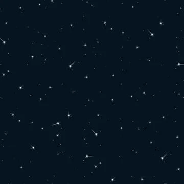 Seamless pattern sky with stars. Illustrazione stock