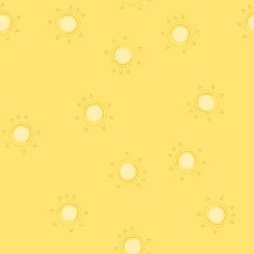 Seamless pattern sky sun cartoon vector 스톡 일러스트