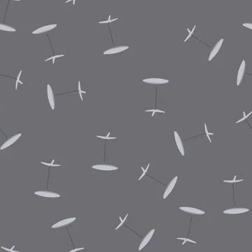 Seamless pattern sleek metal table cartoon vector Illustrazione stock