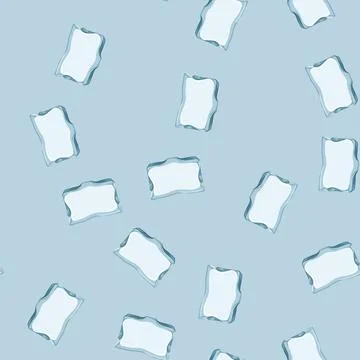 Seamless pattern sleep pillow orthopedic cartoon vector Illustrazione stock