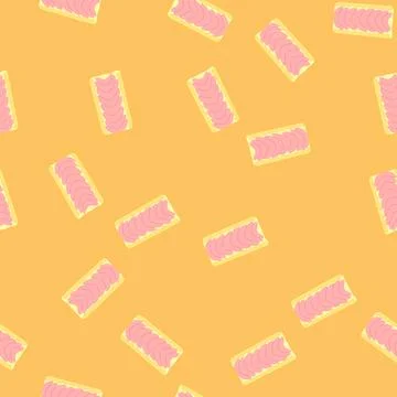 Seamless pattern sleep sleeping pad cartoon vector Stock Illustration