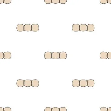 Seamless pattern with sleeping bag on white background. Vector illustration. Illustrazione stock