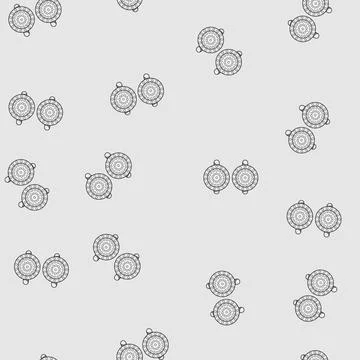 Seamless pattern sleeve cufflinks cartoon vector 库存插图