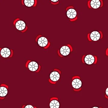 Seamless pattern slicing slicer food cartoon vector Stock Illustration