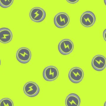 Seamless pattern slim power bank wireless cartoon vector イラスト素材