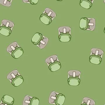 Seamless pattern slip bath seat baby cartoon vector Stock Illustration