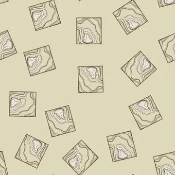 Seamless pattern slope sea topogrphic cartoon vector イラスト素材