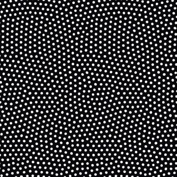 Seamless pattern with small black circles. Minimalist dots background. Black and Illustrazione stock
