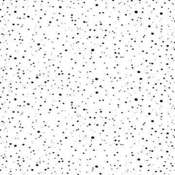 Seamless pattern with small black dots. Randomly disposed spots. Minimalist dots Stock Illustration