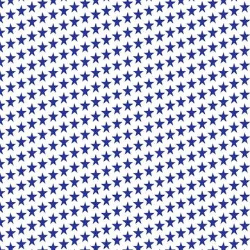 Seamless pattern of small blue stars on white background Stock Illustration