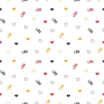 Seamless pattern with small colored elements on a white background , like, he イラスト素材