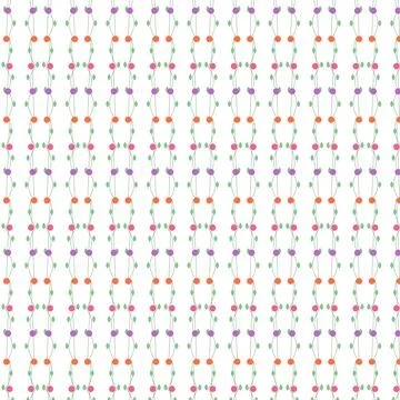 Seamless pattern of small colorful dots and lines Stock Illustration