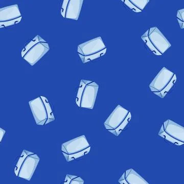 Seamless pattern small cosmetic pouch cartoon vector 库存插图