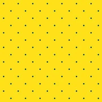 Seamless pattern - small dark dots on a gold yellow background.  Illustrazione stock
