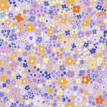 Seamless pattern with small flowers for children's and women's clothing in Illustrazione stock