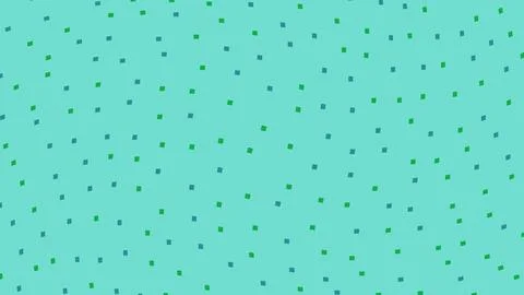 Seamless pattern with small green confetti dots on mint イラスト素材