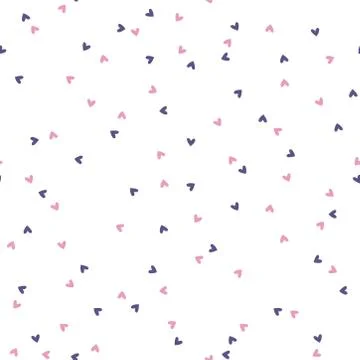 Seamless pattern with small hearts Stock Illustration