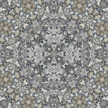 Seamless pattern of small natural round stone. Gray texture of natural ston.. 스톡 일러스트