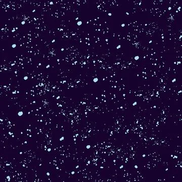 Seamless pattern of small splashes and drops of water on a dark purple back.. 스톡 일러스트