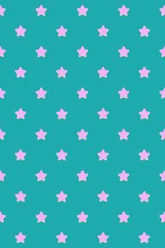 Seamless pattern with small stars in flat style Illustrazione stock