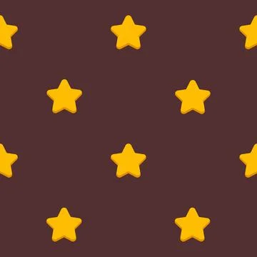 Seamless pattern with small stars in flat style Stock Illustration