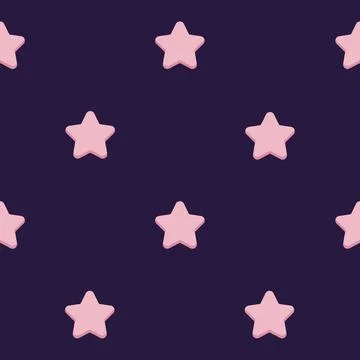 Seamless pattern with small stars in flat style Stock Illustration