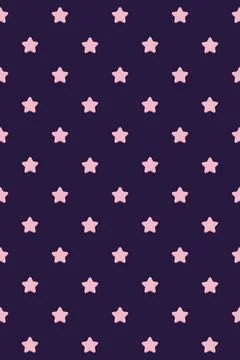 Seamless pattern with small stars in flat style Stock Illustration