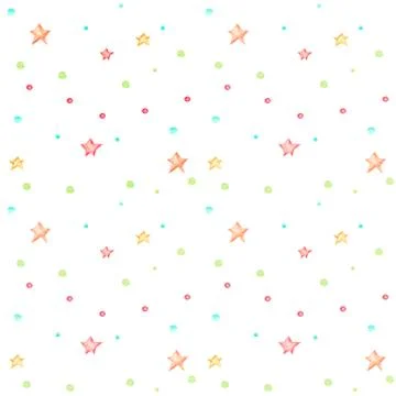 Seamless pattern with small stars on a white background. Stock Illustration