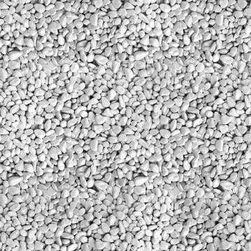Seamless pattern of small stones or smooth pebbles,piles of rock in grey color Stock Photos