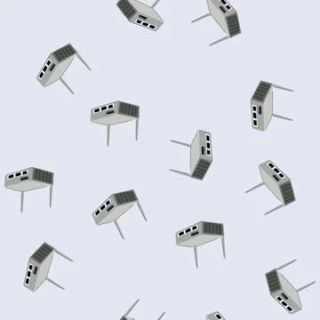 Seamless pattern small travel router cartoon vector Stock Illustration
