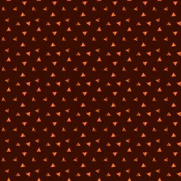 Seamless pattern with small tringle in deep rust color background Stock Illustration