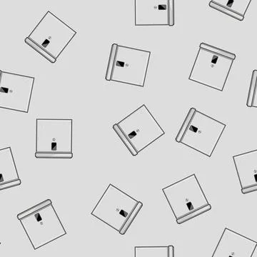 Seamless pattern Smart package locker box providing secure delivery storage Illustrazione stock