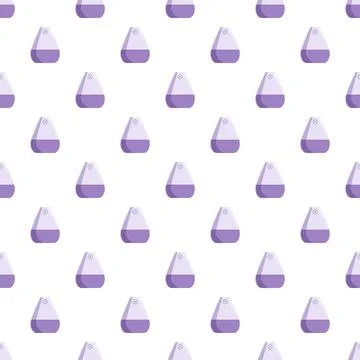 Seamless pattern with smart speaker or humidifier icons Stock Illustration
