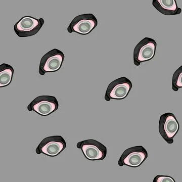 Seamless pattern smart watch tracker cartoon vector Stock Illustration