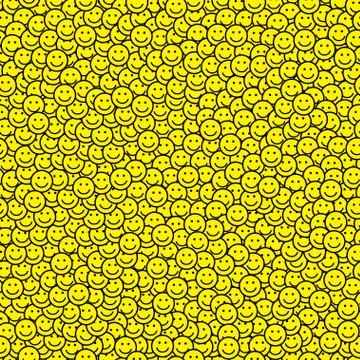 Seamless pattern with smile icons. Stock-Illustration