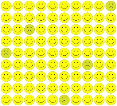 Seamless pattern with  smileys  background. Stock Illustration