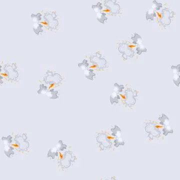 Seamless pattern smoke explosion effect cartoon vector Stockillustratie