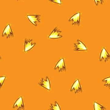Seamless pattern smoke gun flash cartoon vector Stock Illustration