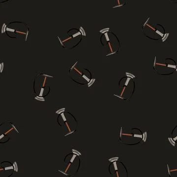 Seamless pattern smoke hookah shisha cartoon vector sign color Stock Illustration