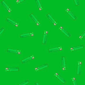 Seamless pattern smoke lighter fire cartoon vector Stock Illustration