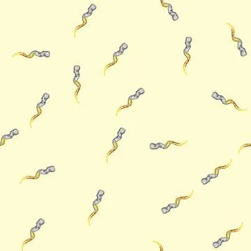 Seamless pattern smoke rocket fire trail cartoon vector Stock Illustration