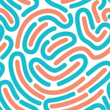 Seamless pattern with smooth lines Stock Illustration