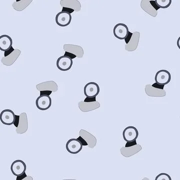 Seamless pattern smooth luggage wheels cartoon vector Stock Illustration