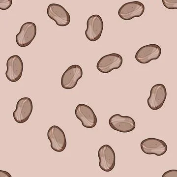 Seamless pattern Smooth river stone on white background Stock Illustration
