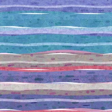 Seamless pattern, Smooth waves Stock Photos