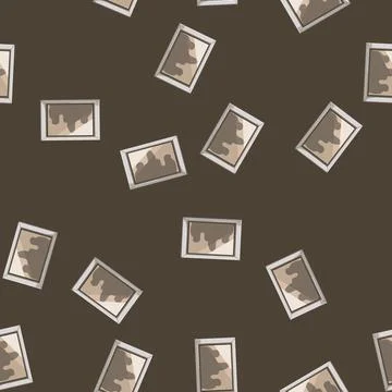Seamless pattern smphone smart photo frame cartoon vector Stock Illustration