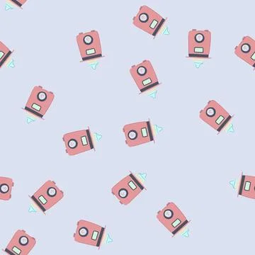 Seamless pattern smquick bottle warmer cartoon vector 스톡 일러스트