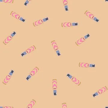 Seamless pattern smudge foundation cream cartoon vector Stock Illustration