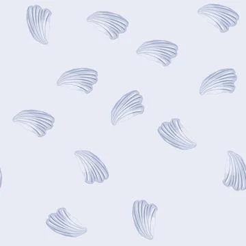 Seamless pattern snail sea shell cartoon vector Stock Illustration